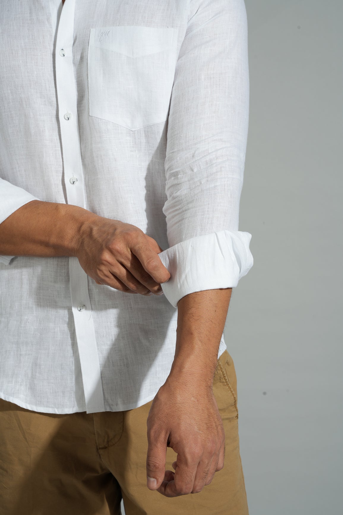 Snow White - Pure Linen Shirt