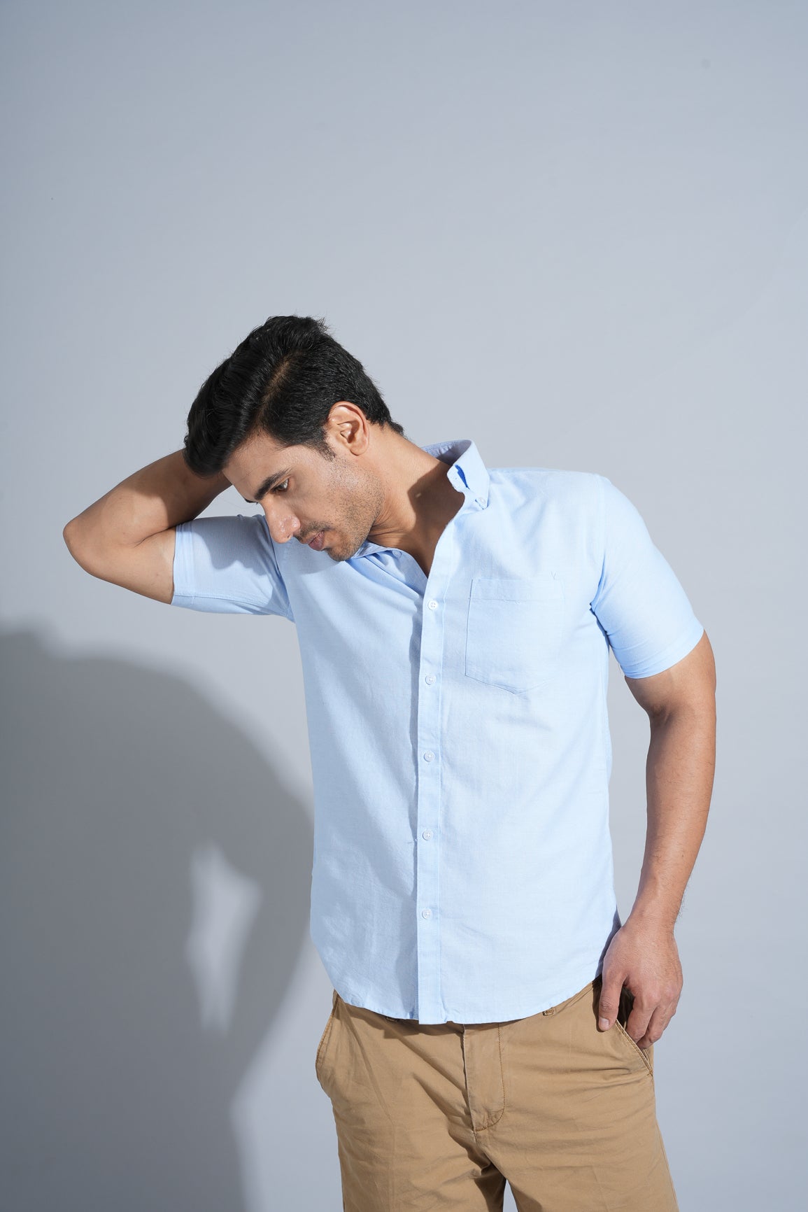 Cobalt Blue- Oxford Button Down Slim Fit Shirt