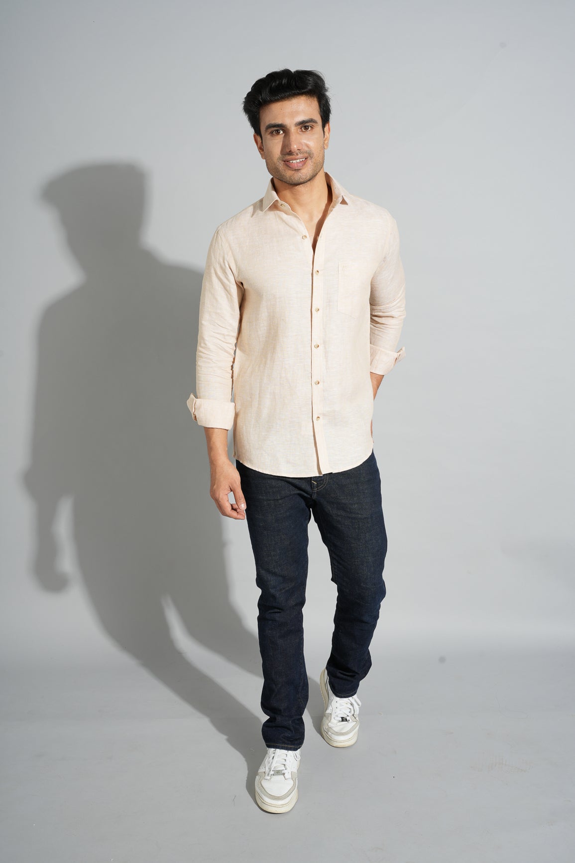 Light Khaki - Pure Linen Shirt