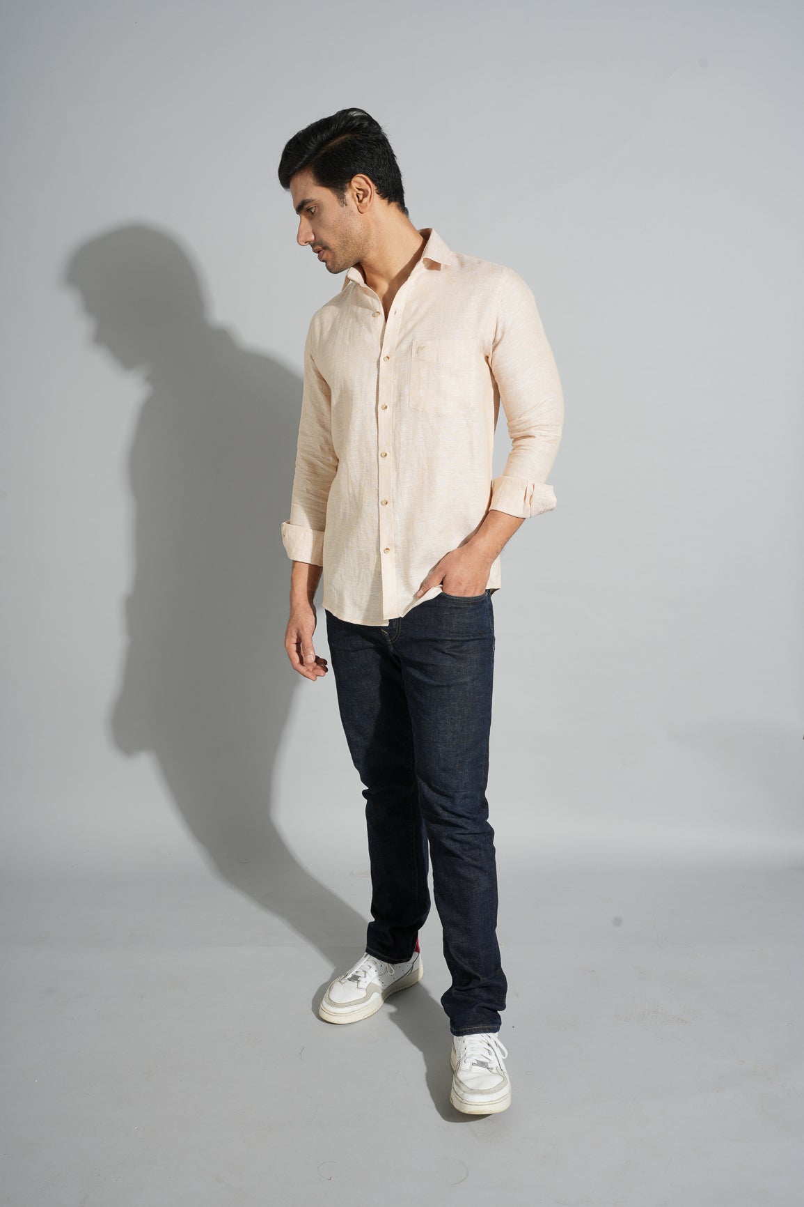 Light Khaki - Pure Linen Shirt