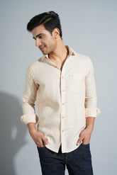 Light Khaki - Pure Linen Shirt