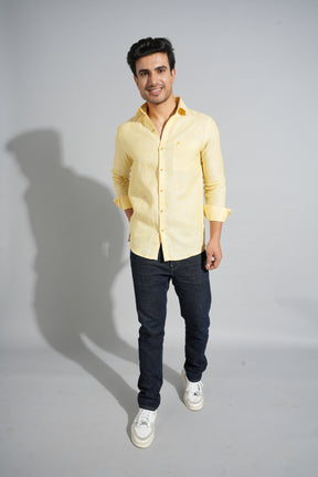 Sunflower Yellow - Pure Linen Shirt