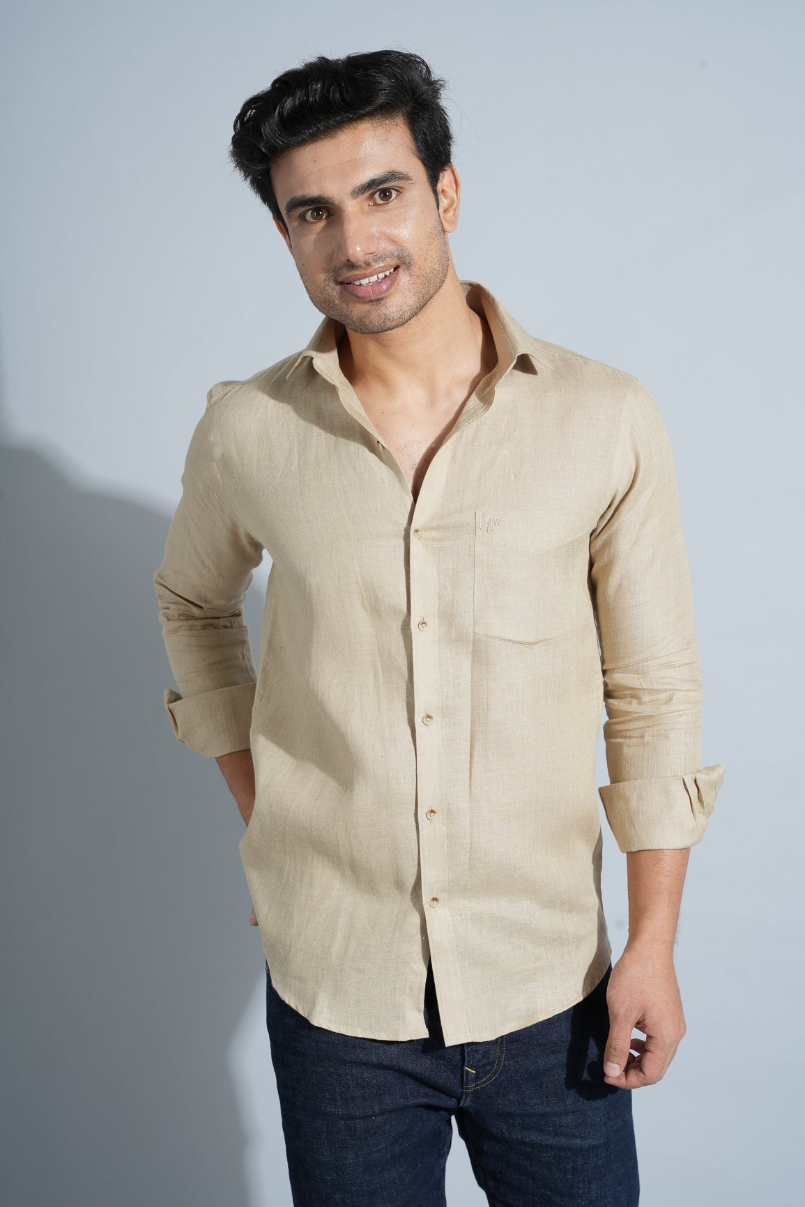 Khakhi - Pure Linen Shirt