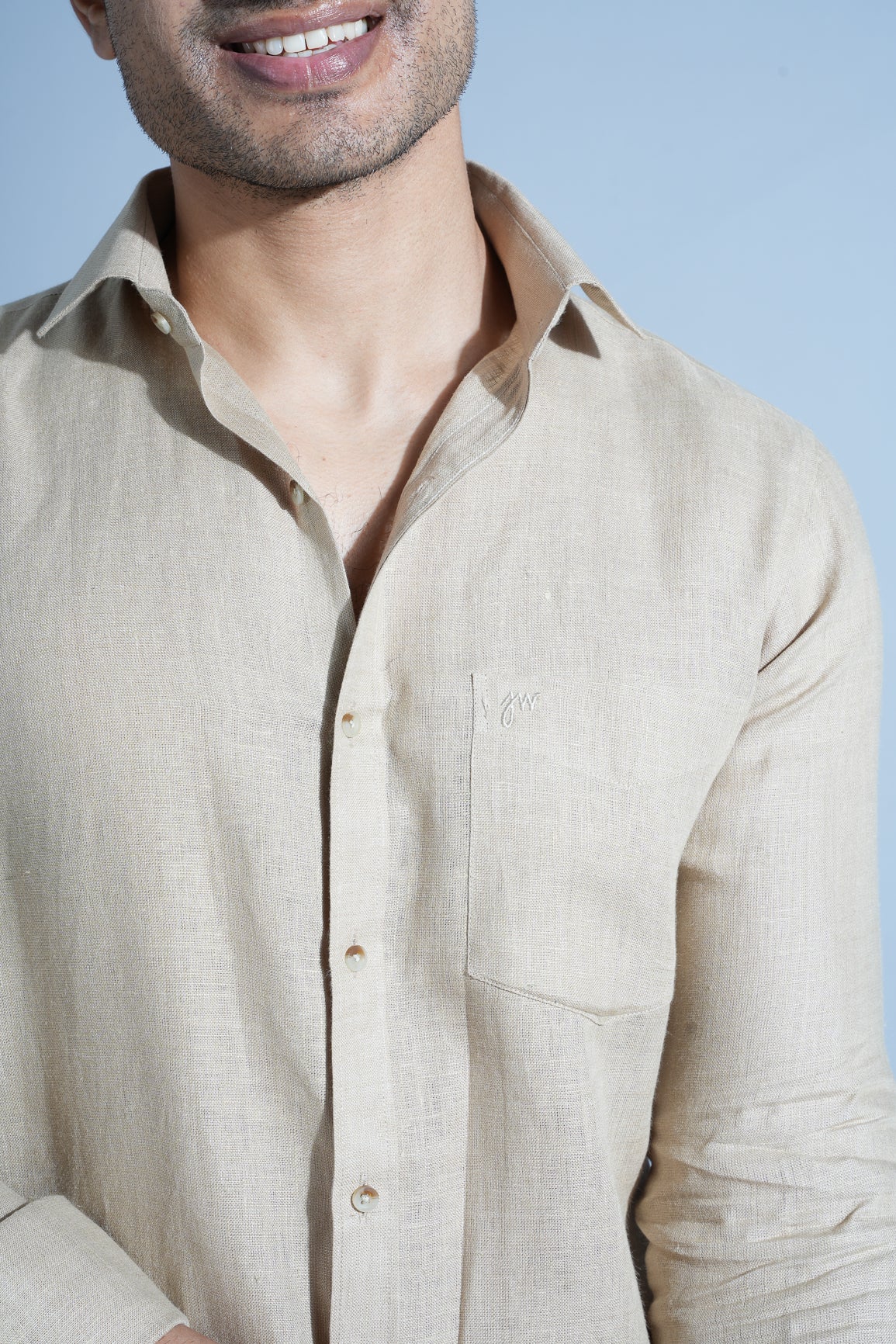 Khakhi - Pure Linen Shirt
