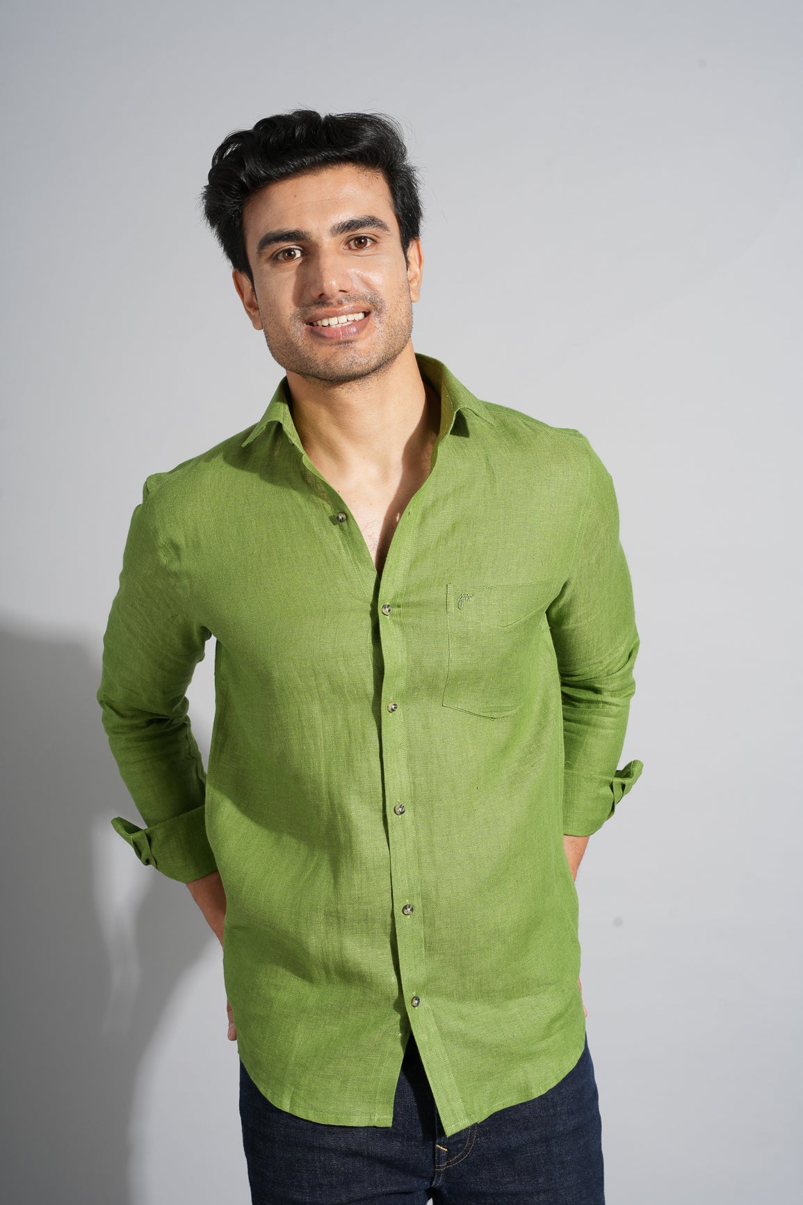 Valley Green - Pure Linen Shirt