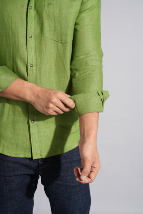 Valley Green - Pure Linen Shirt