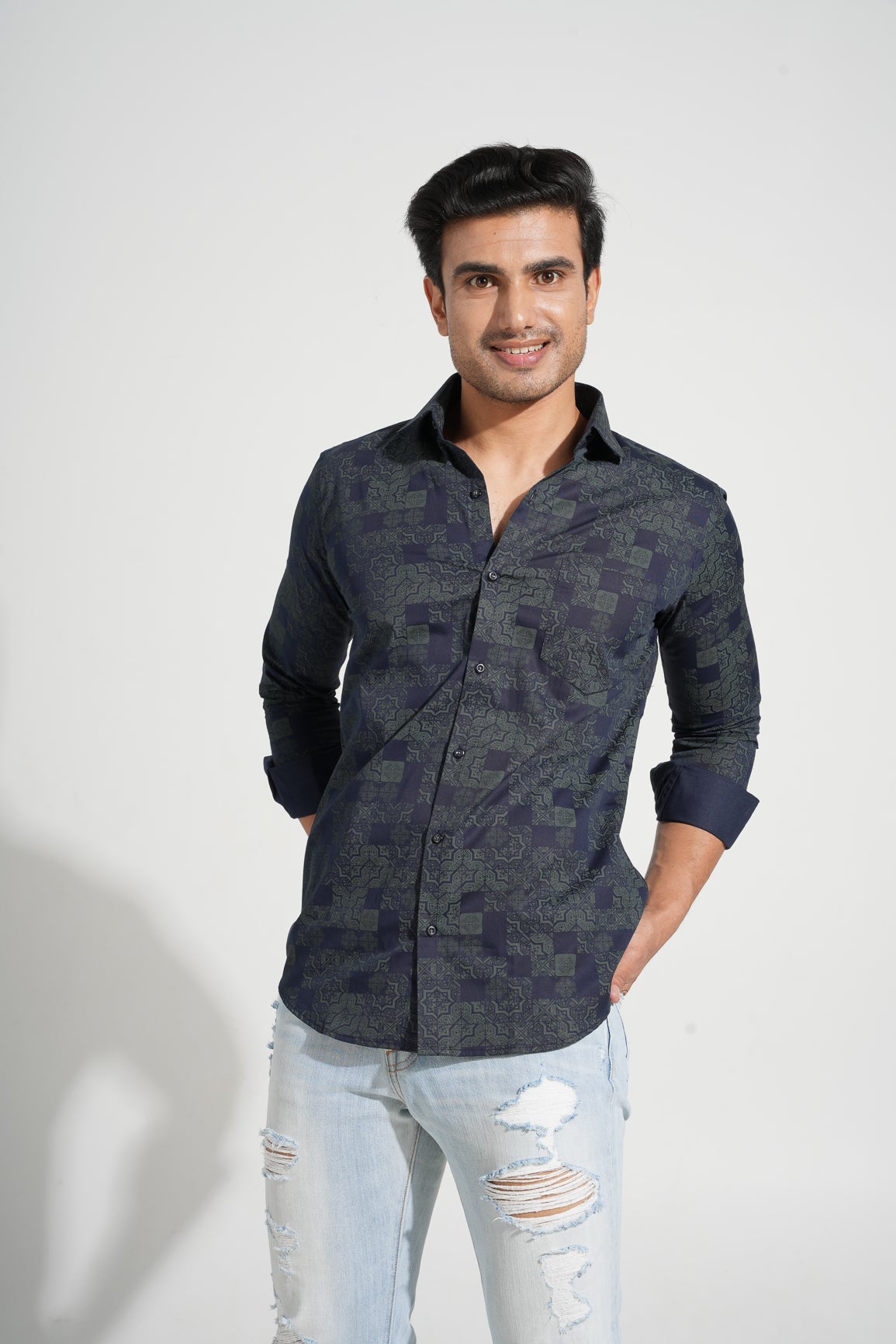 Maia - Printed Slim Fit shirt