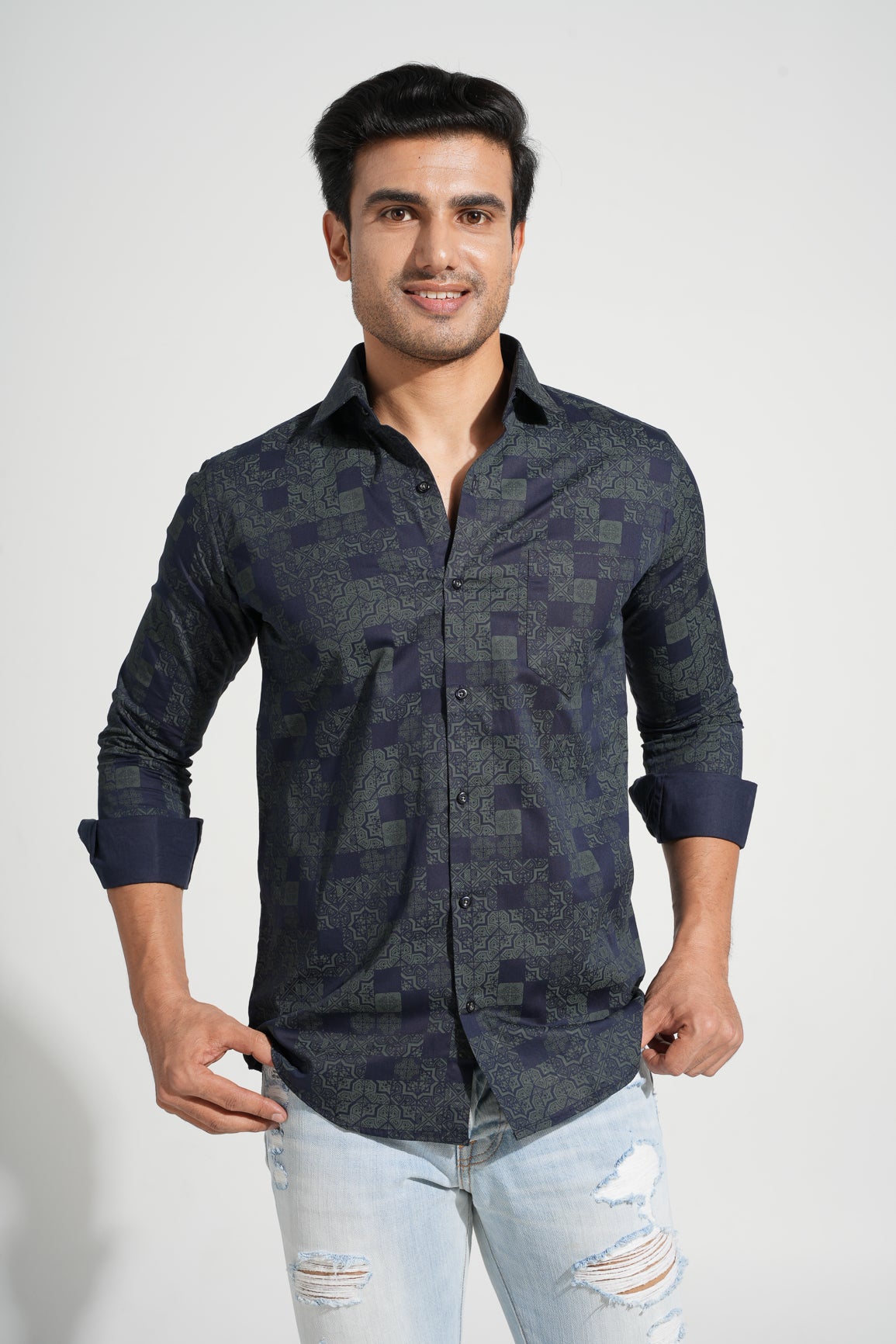 Maia - Printed Slim Fit shirt