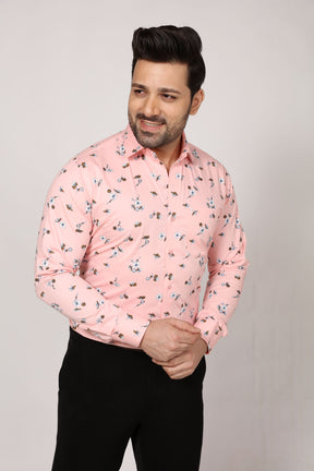Owlet - Printed Twill Shirt - Pink - John Watson