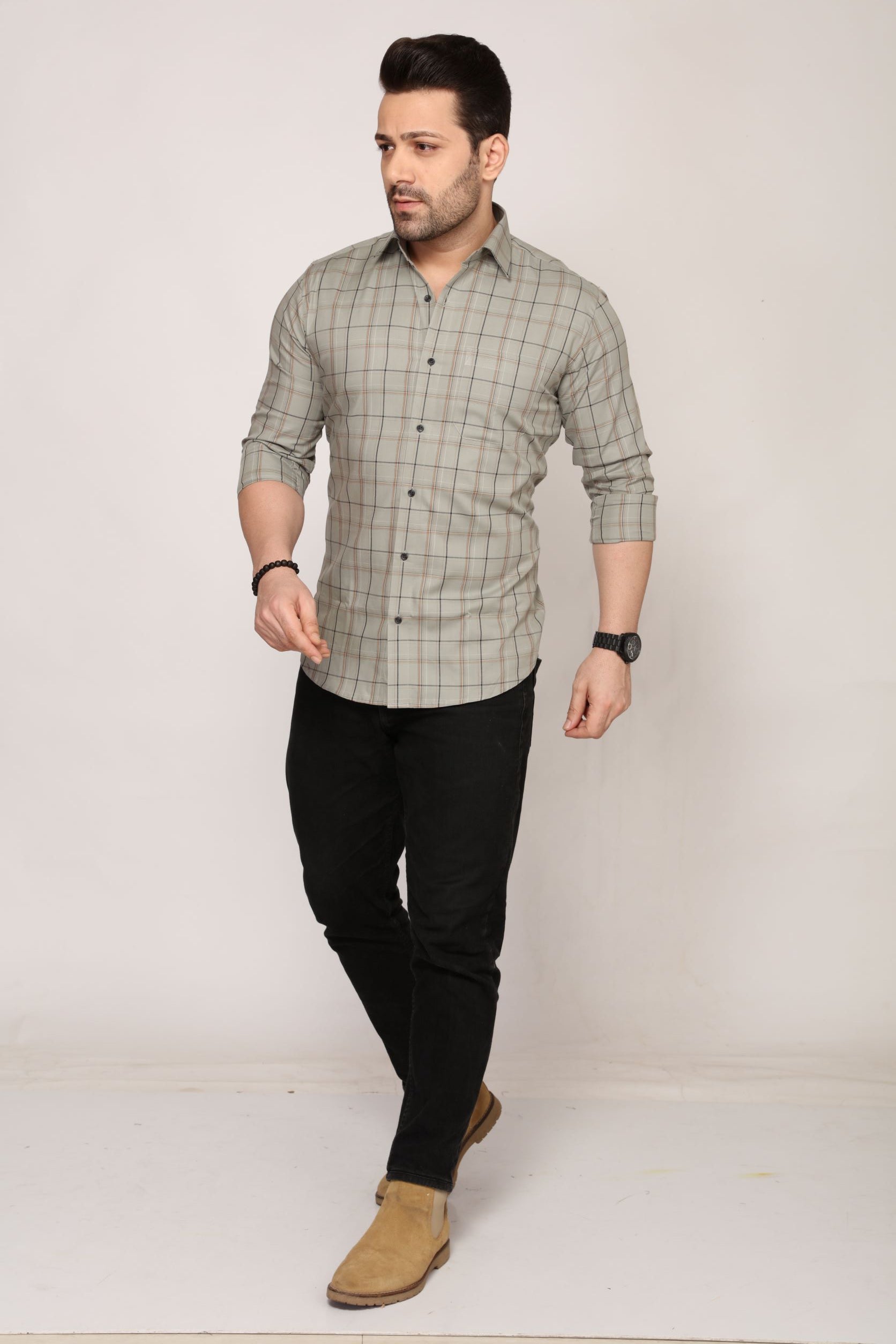 Perth - Checkered Slim fit shirt - John Watson