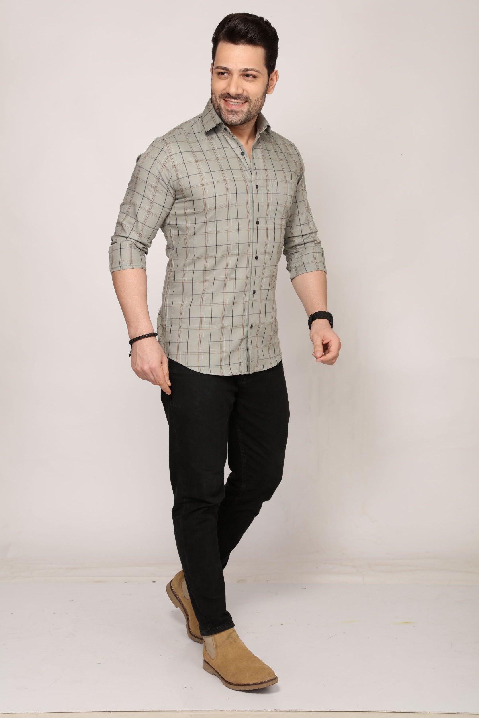 Perth - Checkered Slim fit shirt - John Watson