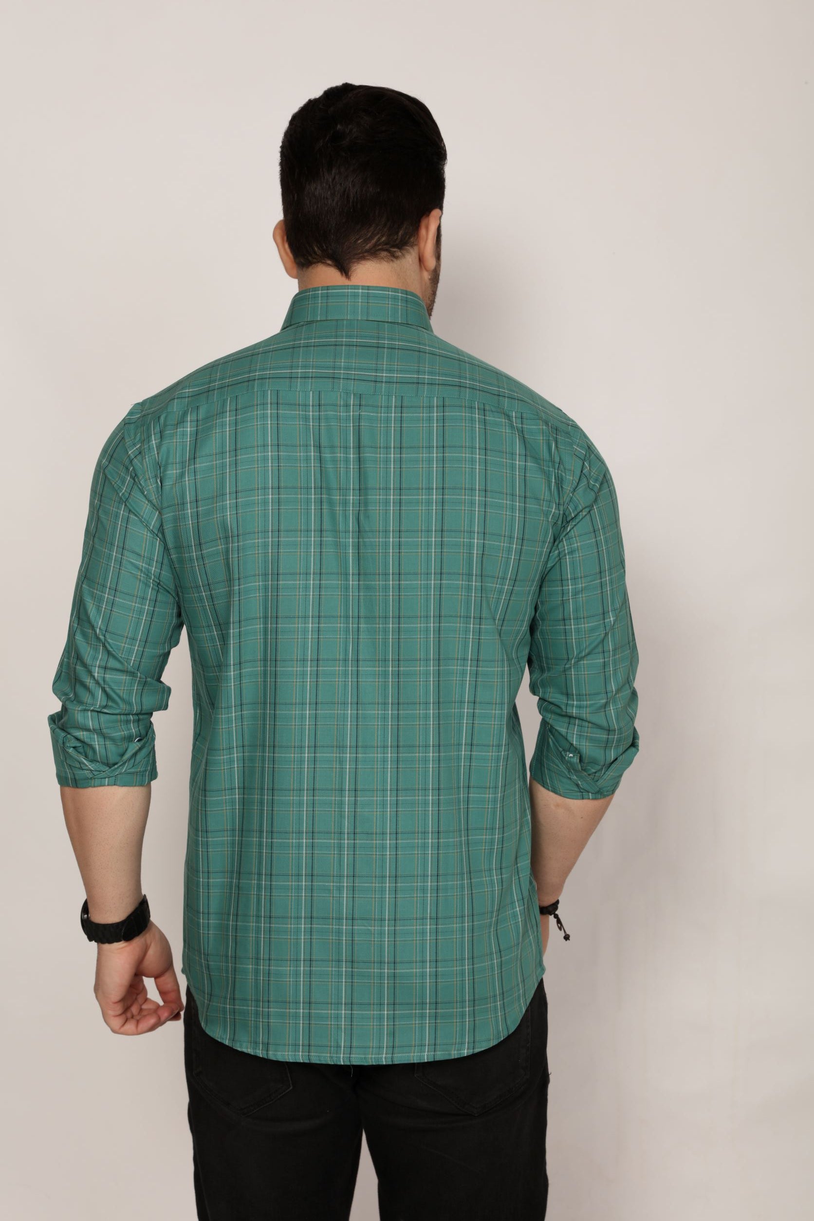 Salford - Checkered slim fit shirt - John Watson