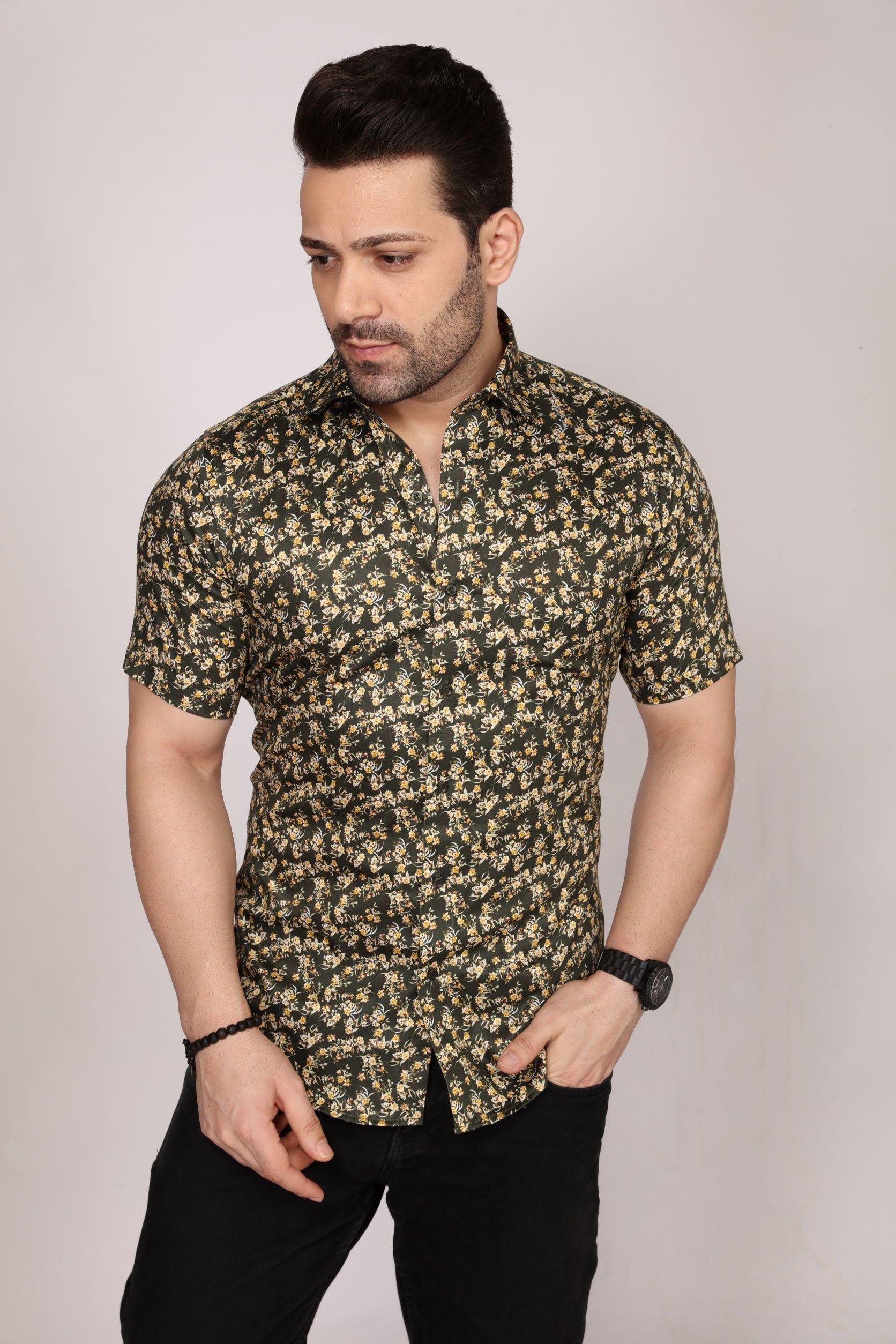 Sennen - Printed half sleeves shirt - John Watson