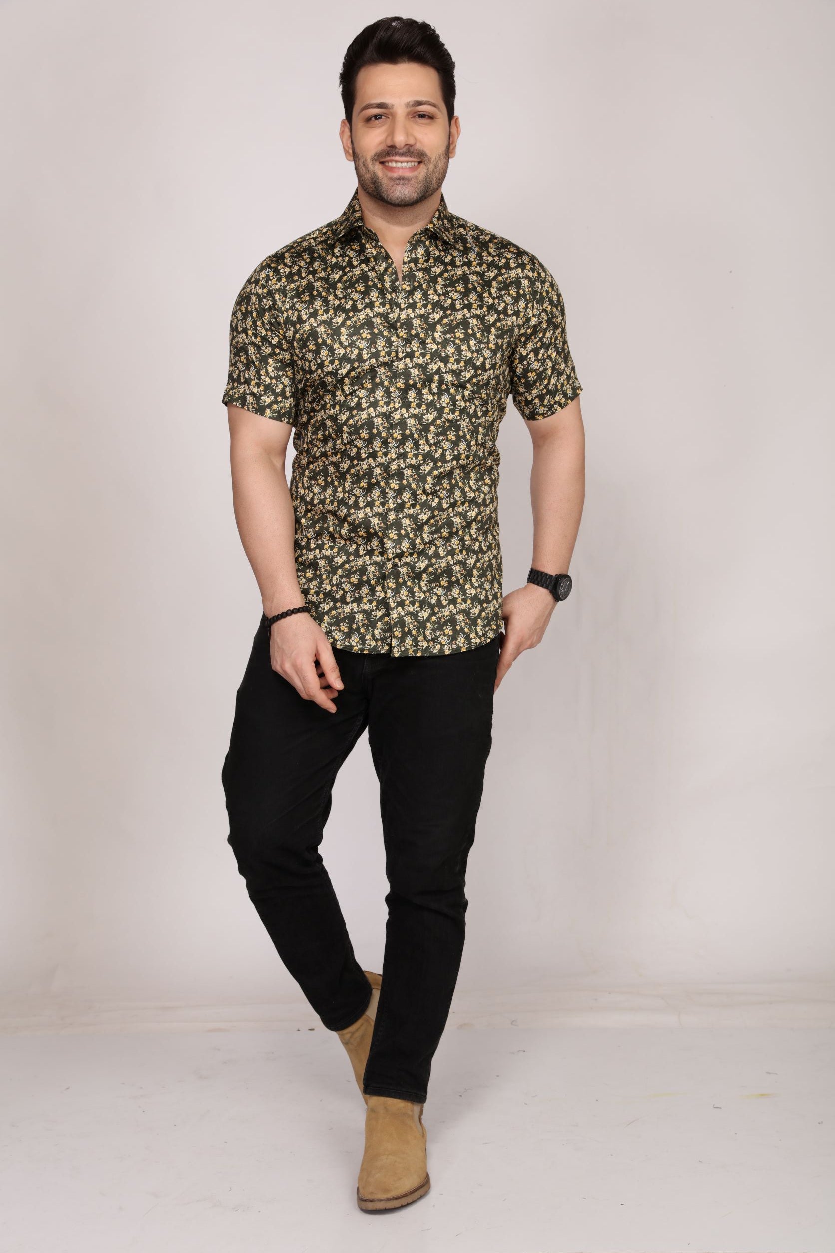 Sennen - Printed half sleeves shirt - John Watson